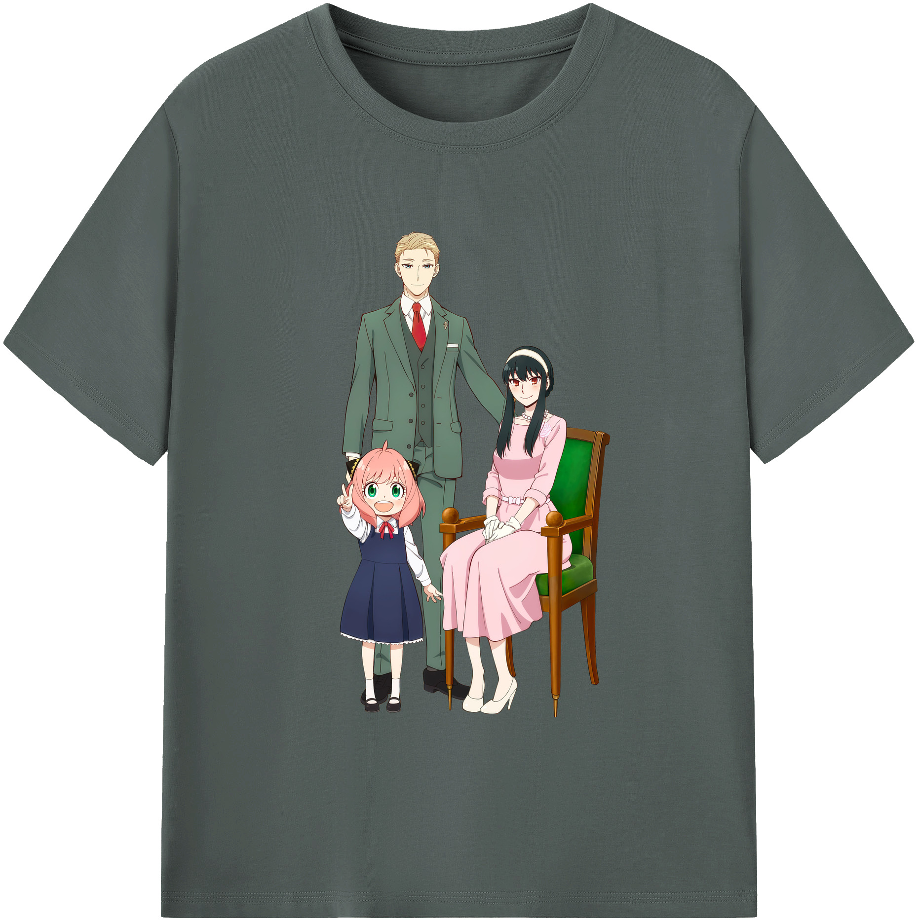 （画像用） SPY×FAMILY间谍家家酒 綿100％ メンズ半袖Tシャツ｜肌触りやわらか＆通気性